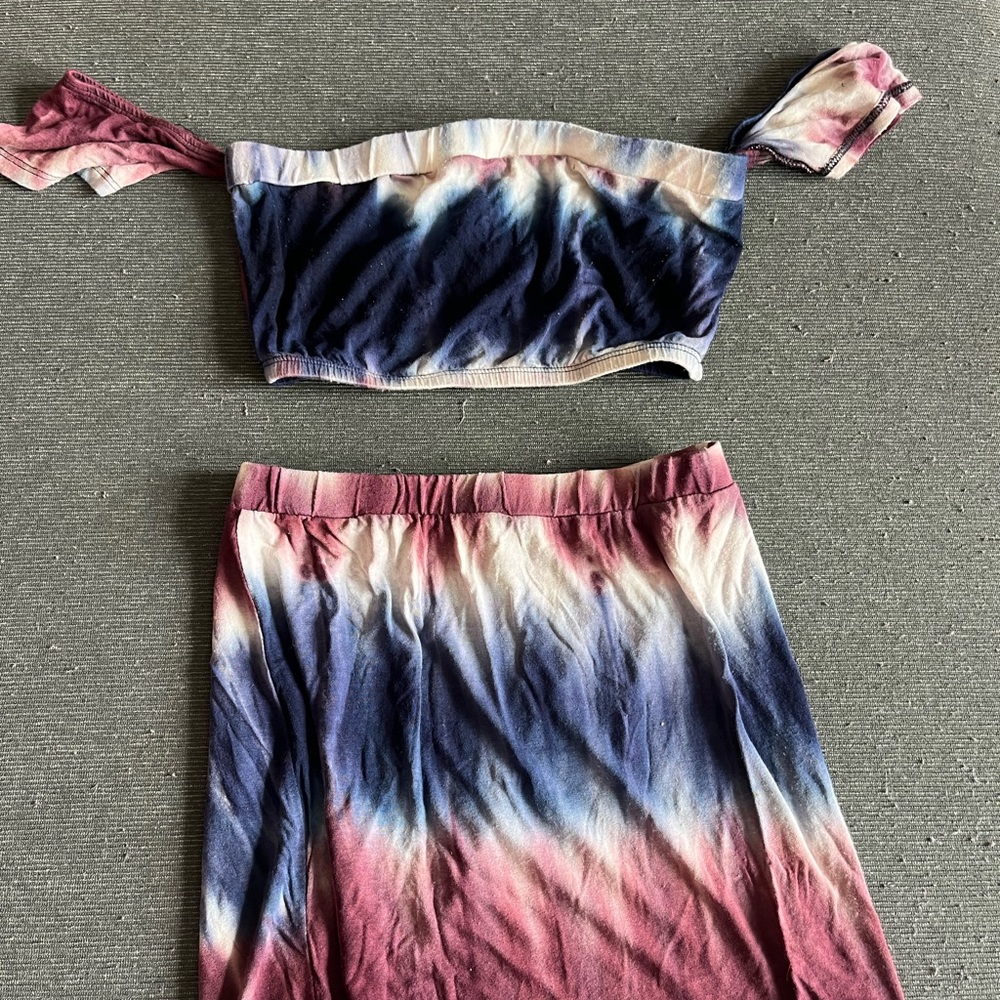2 piece summer skirt set
